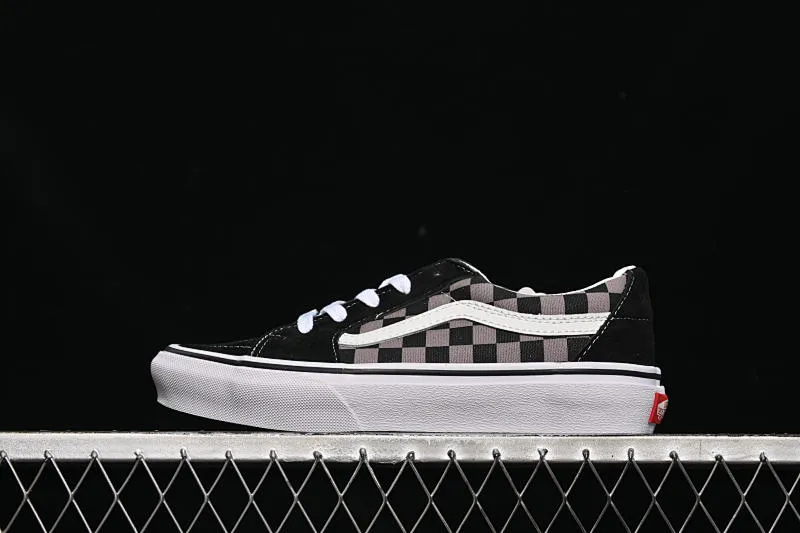 All categories Vans Vans series Vans Low Vans low-top Vans Sk8-Low Vans checkerboard anti-slip casual skateboard shoes VN0006GYBLK